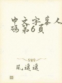 中文字幕人妻有码第6页