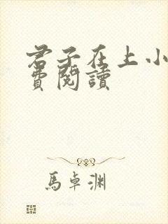 君子在上小说免费阅读封面