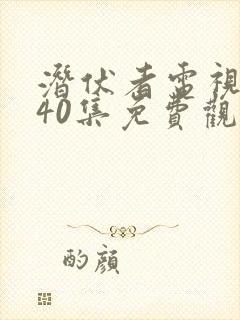 潜伏者电视剧第40集免费观看