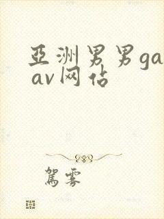 亚洲男男gay av网站
