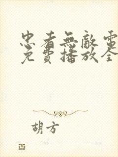 忠者无敌电视剧免费播放全集2015