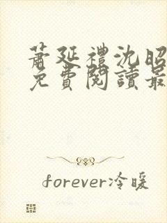 萧延礼沈昭全文免费阅读最新章节