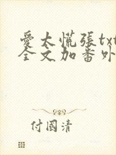 爱太慌张txt全文加番外