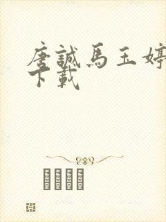 唐诚马玉婷小说下载