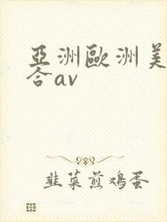 亚洲欧洲美洲综合av
