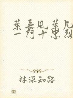 叶长风叶凡小说一门十忠烈封面