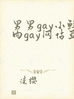 男男gay小鲜肉gay网站亚洲