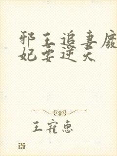 邪王追妻废材狂妃要逆天