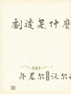 剧透是什么意思