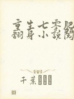 重生七零肥妻要翻身小说阅读全部