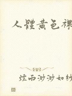 人体黄色裸体
