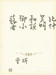 苏御和吴比的原著小说叫什么