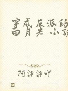 穿成反派的短命白月光 小说