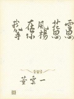 我在风花雪月里等你杨思思结局封面