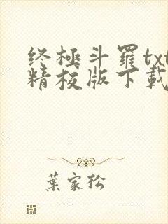 终极斗罗txt精校版下载