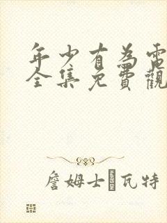 年少有为电视剧全集免费观看完整版封面