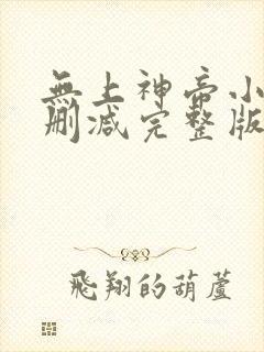 无上神帝小说未删减完整版封面