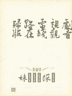 归路电视剧免费版在线观看全集归路更新