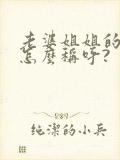 老婆姐姐的女儿怎么称呼?