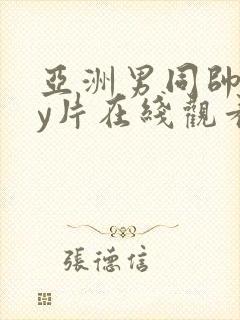 亚洲男同帅gay片在线观看