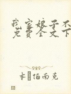 我家娘子不对劲免费全文下载