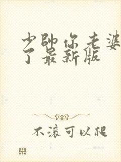 少帅你老婆又跑了最新版