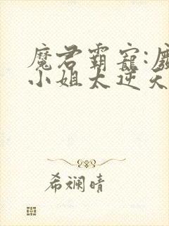 魔君霸宠:废柴小姐太逆天 夕月倾心封面