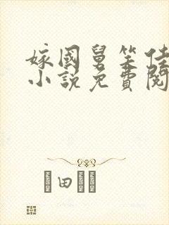 嫁国舅笑佳人的小说免费阅读封面