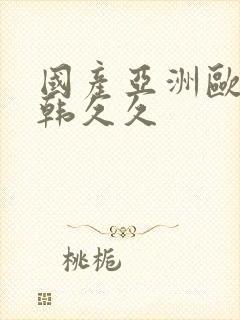 国产亚洲欧美日韩久久封面