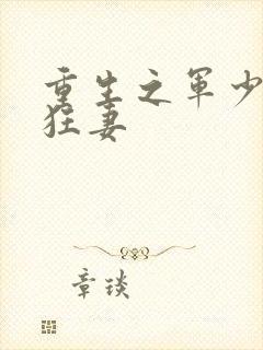 重生之军少枭宠狂妻