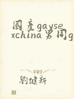 国产gaysexchina男同gay