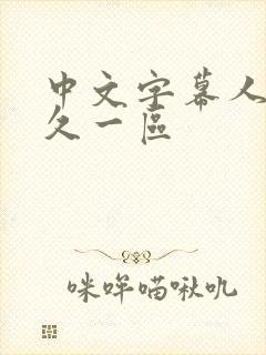 中文字幕人妻久久一区