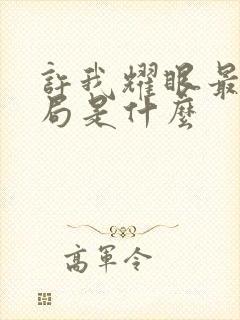 许我耀眼最后结局是什么