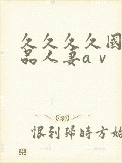 久久久久国产精品人妻aⅴ