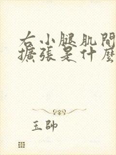 右小腿肌间静脉扩张是什么意思