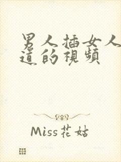 男人插女人的阴道的视频