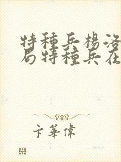 特种兵杨洛大结局特种兵在都市