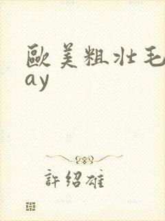 欧美粗壮毛男gay