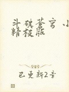 斗破苍穹 小说精校版封面