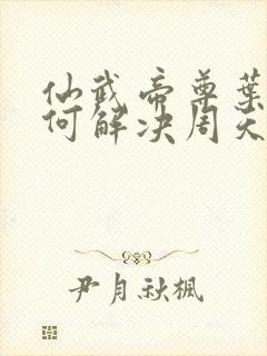 仙武帝尊叶辰如何解决周天演化