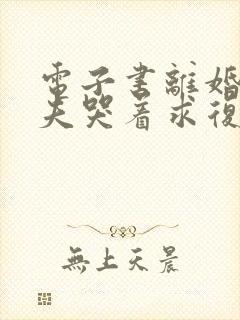 电子书离婚后前夫哭着求复婚封面