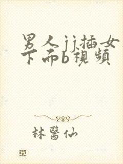 男人jj插女人下面b视频