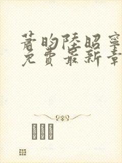 萧昀陆昭宁全文免费最新章节阅读