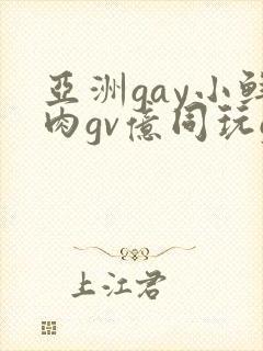 亚洲gay小鲜肉gv亿同玩gv
