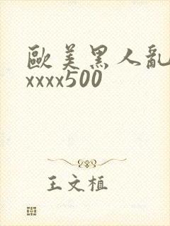 欧美黑人乱猛交xxxx500封面