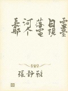 长河落日电视剧哪个电视台播放