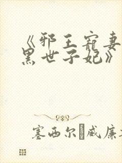 《邪王宠妻:腹黑世子妃》