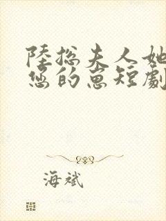 陆总夫人她怀了您的崽短剧封面