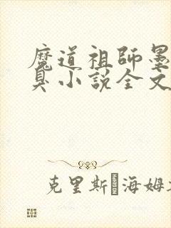 魔道祖师墨香铜臭小说全文免费看