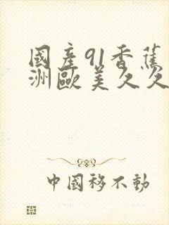 国产91香蕉亚洲欧美久久封面